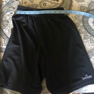 Spalding elastic waist basketball shorts